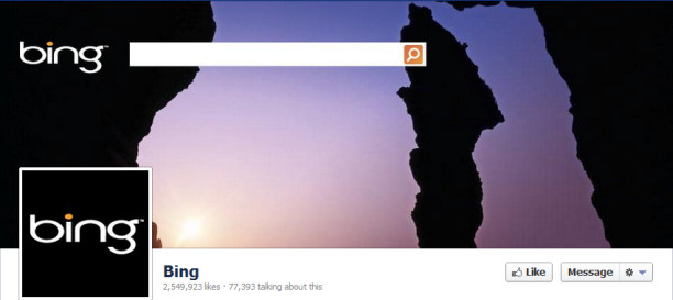 Bing Facebook Page Timeline Cover